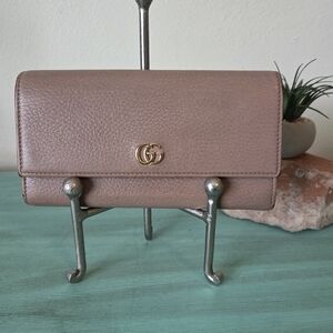 Gucci Porcelain Rose Leather Wallet